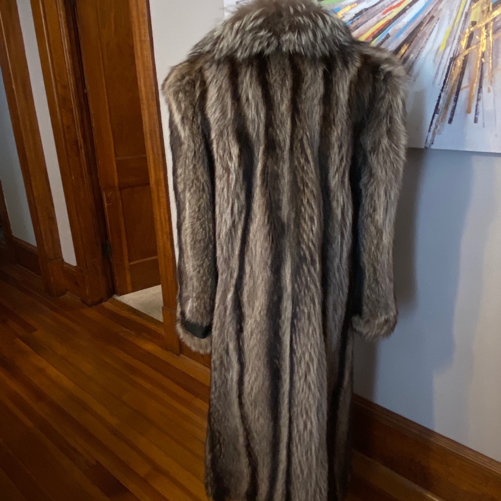 Women’s fur long coat.